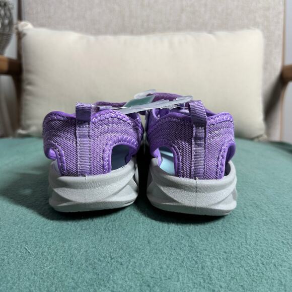 Oshkosh Sandals Toddler 12  Purple Glitter NWT Adjustable Machine Washable Play - Picture 6 of 8